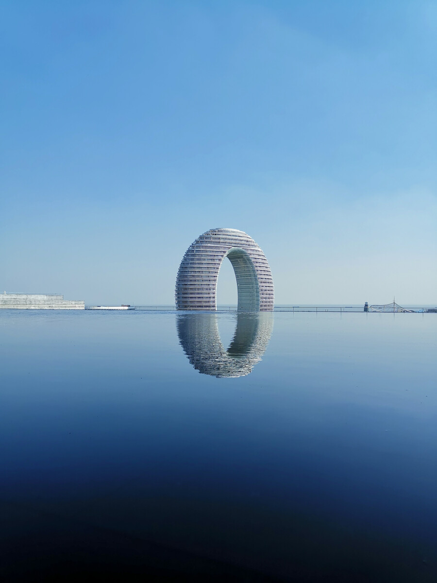 湖州風光,月亮灣美景。