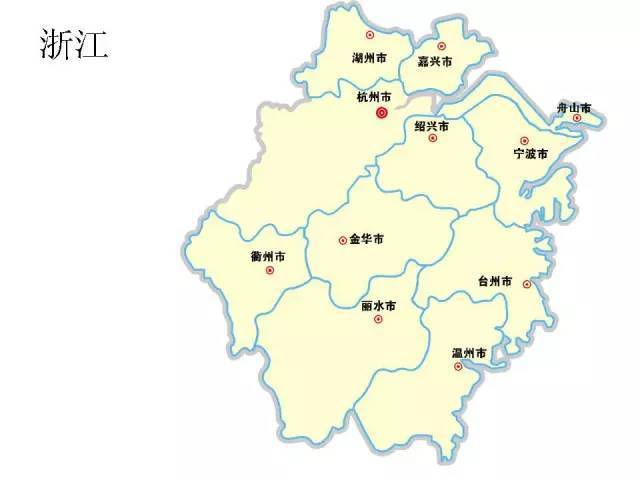 中國各省市地圖,輪廓、名稱清晰可見,超棒!